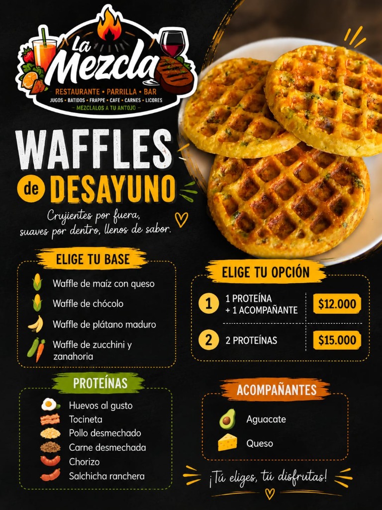 Menú La Mezcla