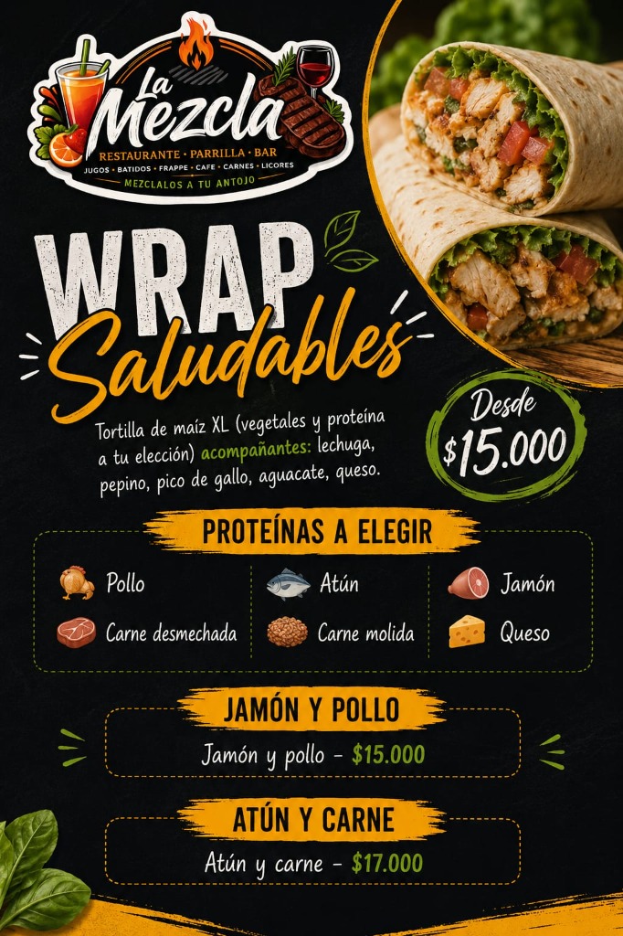 Menú La Mezcla