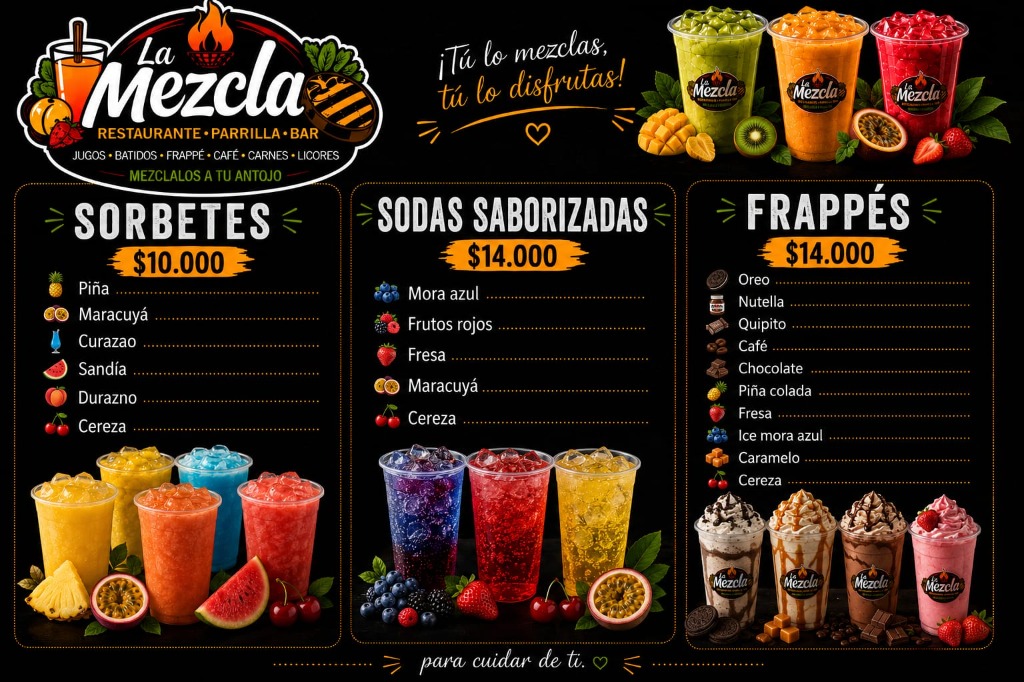 Menú La Mezcla